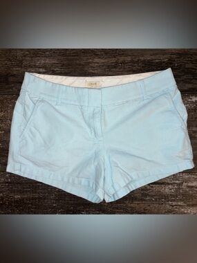 J. Crew Pale Blue Women's Cotton Shorts